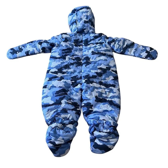 First Impressions Boys Blue Camo Snowsuit Winter Outerwear - Picture 2 of 12